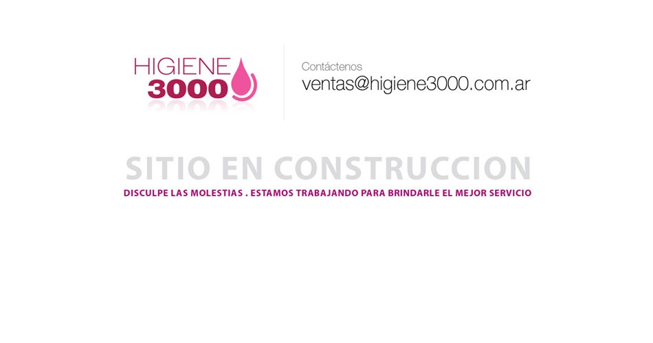 Contactanos: ventas@higiene3000.com.ar